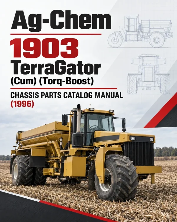 Ag-Chem 1903 TerraGator (Cum) (Torq-Boost) Chassis Parts Catalog Manual (1996)