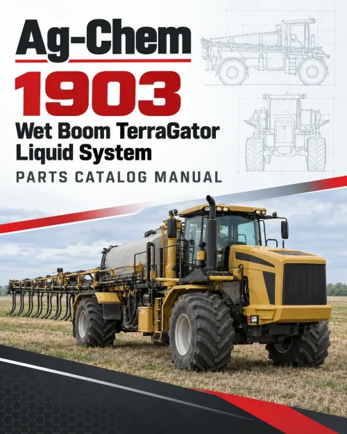 Ag-Chem 1903 Wet Boom TerraGator Liquid System Parts Catalog Manual