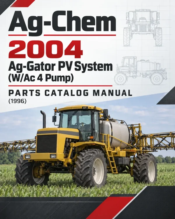 Ag-Chem 2004 Ag-Gator PV System (W/Ac 4 Pump) Parts Catalog Manual (1996)