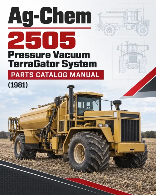 Ag-Chem 2505 Pressure Vacuum TerraGator System Parts Catalog Manual (1981)