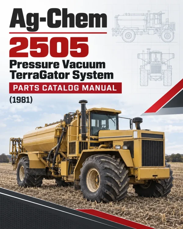 Ag-Chem 2505 Pressure Vacuum TerraGator System Parts Catalog Manual (1981) Ag-Chem 2505 Pressure Vacuum TerraGator System Parts Catalog Manual (1981)