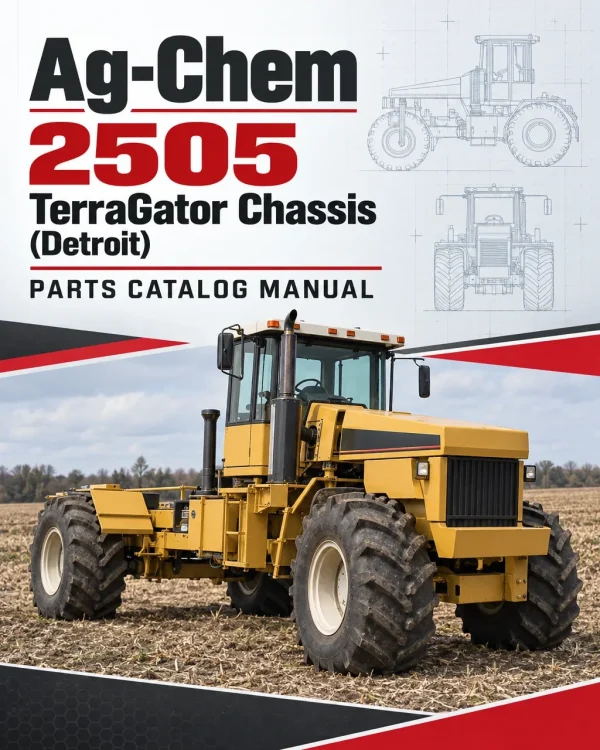 Ag-Chem 2505 TerraGator Chassis (Detroit) Parts Catalog Manual (1995) Ag-Chem 2505 TerraGator Chassis (Detroit) Parts Catalog Manual (1995)