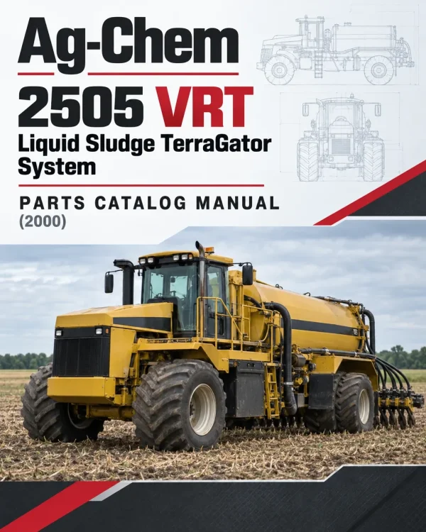 Ag-Chem 2505 VRT Liquid Sludge TerraGator System Parts Catalog Manual (2000)