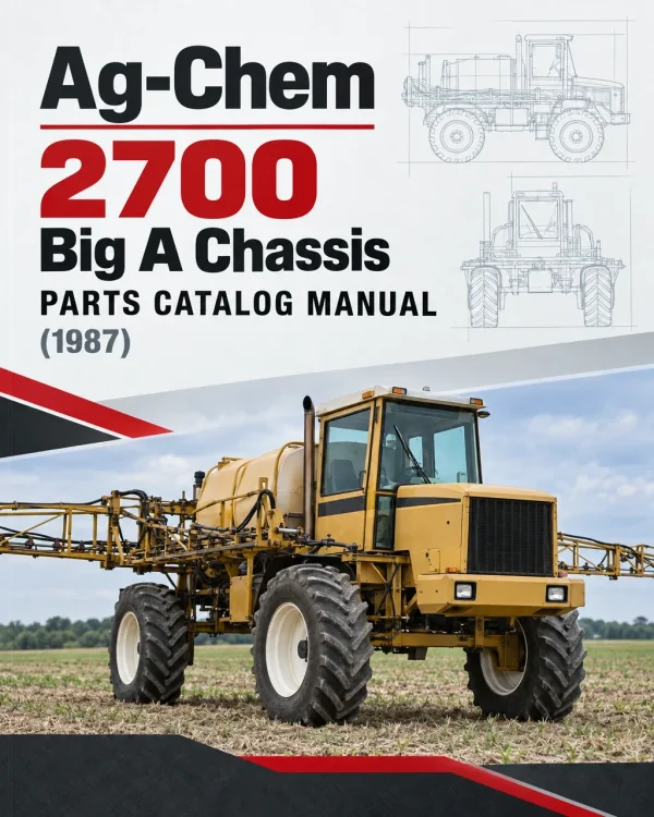 Ag-Chem 2700 Big A Chassis Parts Catalog Manual (1987)