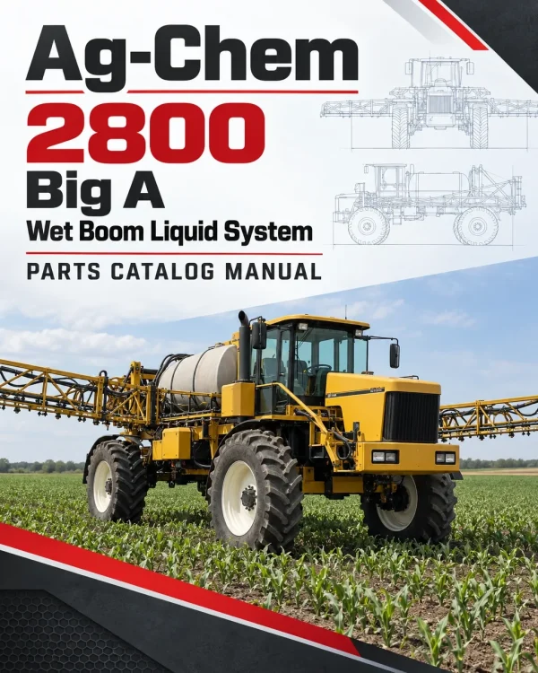 Ag-Chem 2800 Big A Wet Boom Liquid System Parts Catalog Manual