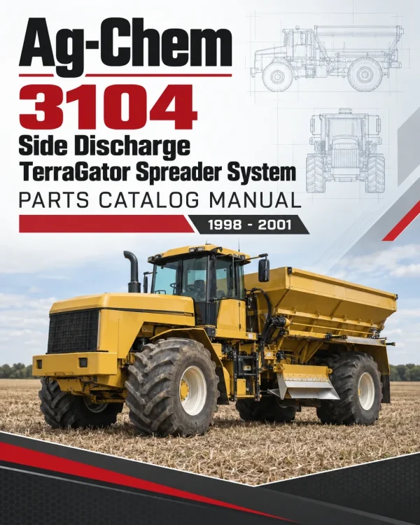 Ag-Chem 3104 Side Discharge TerraGator Spreader System Parts Catalog Manual (1998 - 2001)