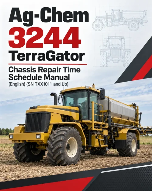Ag-Chem 3244 TerraGator Chassis Repair Time Schedule Manual (English) (SN TXX1011 and Up) Ag-Chem 3244 TerraGator Chassis Repair Time Schedule Manual (English) (SN TXX1011 and Up)