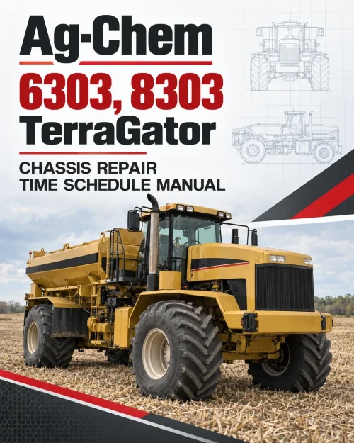 Ag-Chem 6303, 8303 TerraGator Chassis Repair Time Schedule Manual Ag-Chem 6303, 8303 TerraGator Chassis Repair Time Schedule Manual