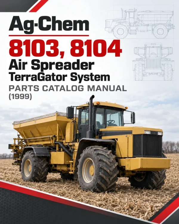 Ag-Chem 8103, 8104 Air Spreader TerraGator System Parts Catalog Manual (1999)