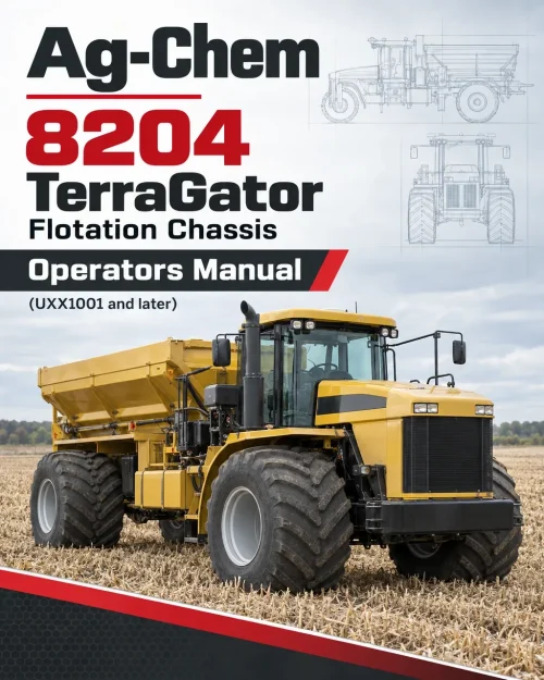 Ag-Chem 8204 TerraGator Flotation Chassis Operators Manual (UXX1001 and later) Ag-Chem 8204 TerraGator Flotation Chassis Operators Manual (UXX1001 and later)