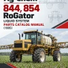 Ag-Chem 844, 854 RoGator Liquid System Parts Catalog Manual (1995)