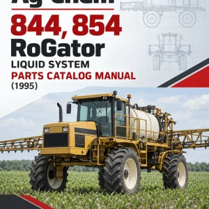 Ag-Chem 844, 854 RoGator Liquid System Parts Catalog Manual (1995)