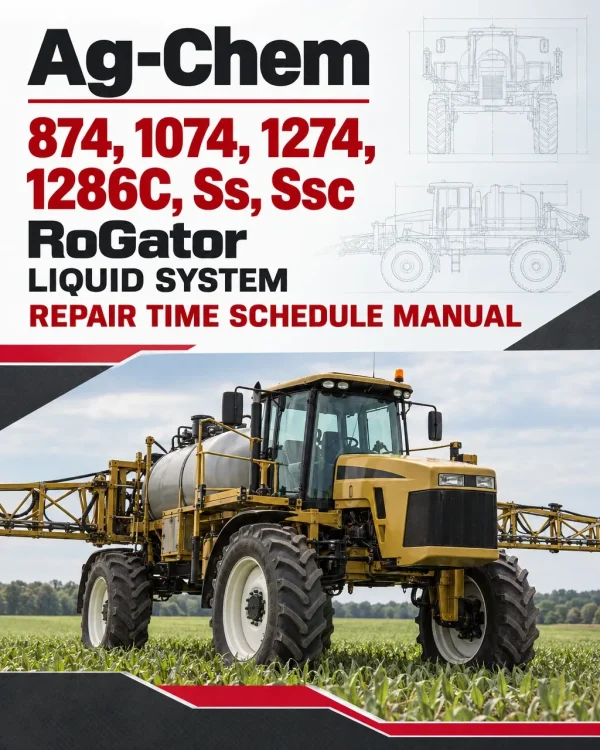 Ag-Chem 874, 1074, 1274, 1286C, Ss, Ssc RoGator Liquid System Repair Time Schedule Manual