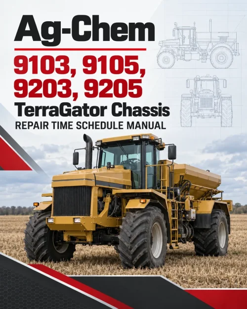 Ag-Chem 9103, 9105, 9203, 9205 TerraGator Chassis Repair Time Schedule Manual Ag-Chem 9103, 9105, 9203, 9205 TerraGator Chassis Repair Time Schedule Manual
