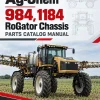 Ag-Chem 984, 1184 RoGator Chassis Parts Catalog Manual (2010) (SN ..VXX1001 - ..VXX9999)