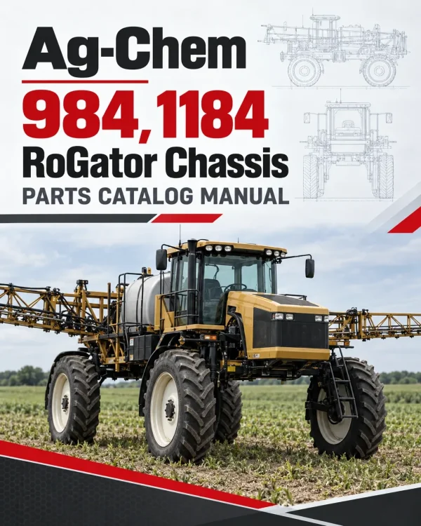 Ag-Chem 984, 1184 RoGator Chassis Parts Catalog Manual (2010) (SN ..VXX1001 - ..VXX9999)