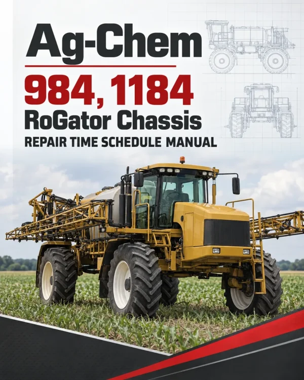 Ag-Chem 984, 1184 RoGator Chassis Repair Time Schedule Manual Ag-Chem 984, 1184 RoGator Chassis Repair Time Schedule Manual