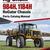 Ag-Chem 984H, 1184H RoGator Chassis Parts Catalog Manual (2010) (SN ..VXX1001 - ..VXX9999)
