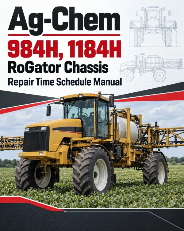Ag-Chem 984H, 1184H RoGator Chassis Repair Time Schedule Manual Ag-Chem 984H, 1184H RoGator Chassis Repair Time Schedule Manual