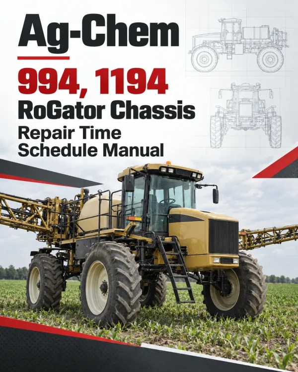 Ag-Chem 994, 1194 RoGator Chassis Repair Time Schedule Manual Ag-Chem 994, 1194 RoGator Chassis Repair Time Schedule Manual