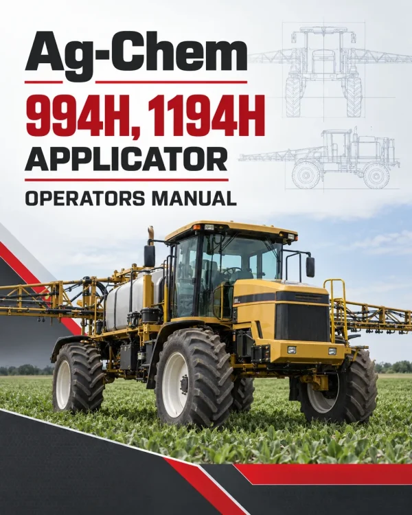 Ag-Chem 994H, 1194H Applicator Operators Manual Ag-Chem 994H, 1194H Applicator Operators Manual