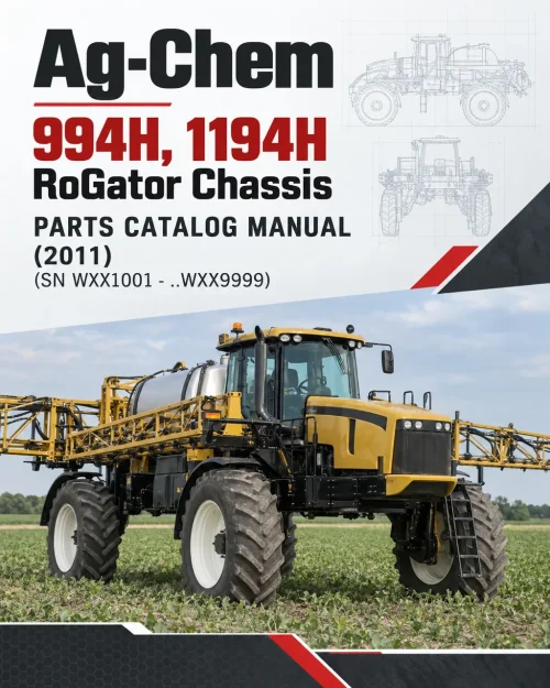 Ag-Chem 994H, 1194H RoGator Chassis Parts Catalog Manual (2011) (SN WXX1001 - ..WXX9999)