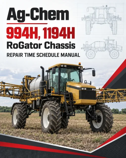 Ag-Chem 994H, 1194H RoGator Chassis Repair Time Schedule Manual