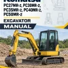 Komatsu PC27MR-2, PC30MR-2, PC35MR-2, PC40MR-2, PC50MR-2 Excavator Manual Komatsu PC27MR-2, PC30MR-2, PC35MR-2, PC40MR-2, PC50MR-2 Excavator Manual