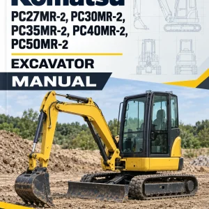 Komatsu PC27MR-2, PC30MR-2, PC35MR-2, PC40MR-2, PC50MR-2 Excavator Manual