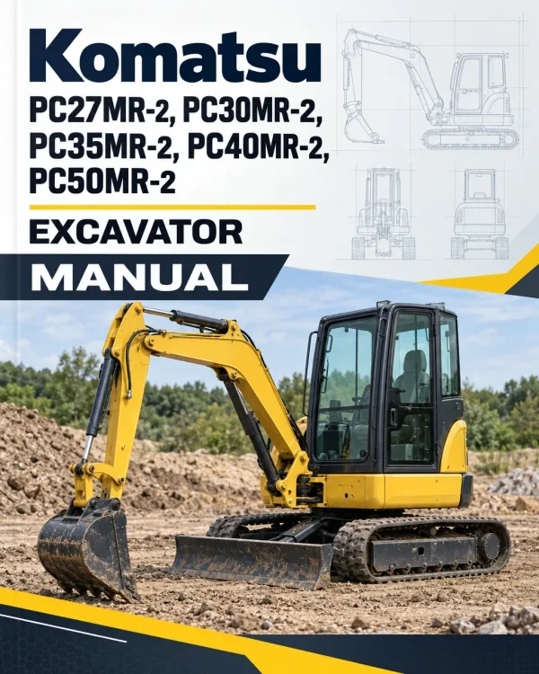 Komatsu PC27MR-2, PC30MR-2, PC35MR-2, PC40MR-2, PC50MR-2 Excavator Manual Komatsu PC27MR-2, PC30MR-2, PC35MR-2, PC40MR-2, PC50MR-2 Excavator Manual
