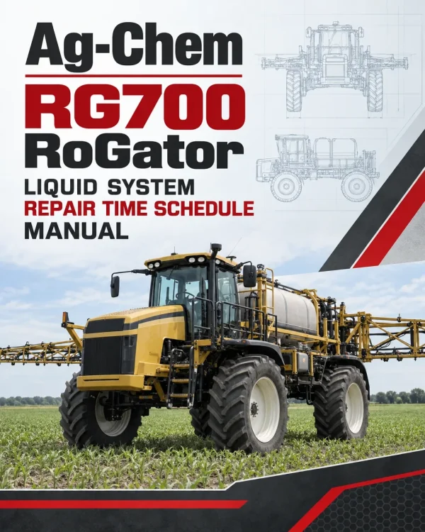 Ag-Chem RG700 RoGator Liquid System Repair Time Schedule Manual