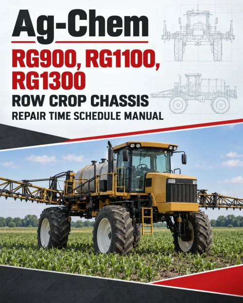 Ag-Chem RG900, RG1100, RG1300 Row Crop Chassis Repair Time Schedule Manual Ag-Chem RG900, RG1100, RG1300 Row Crop Chassis Repair Time Schedule Manual
