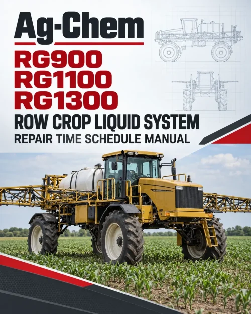 Ag-Chem RG900, RG1100, RG1300 Row Crop Liquid System Repair Time Schedule Manual Ag-Chem RG900, RG1100, RG1300 Row Crop Liquid System Repair Time Schedule Manual