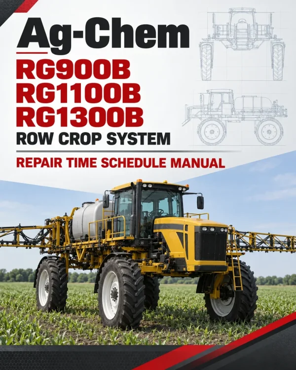 Ag-Chem RG900B, RG1100B, RG1300B Row Crop System Repair Time Schedule Manual Ag-Chem RG900B, RG1100B, RG1300B Row Crop System Repair Time Schedule Manual