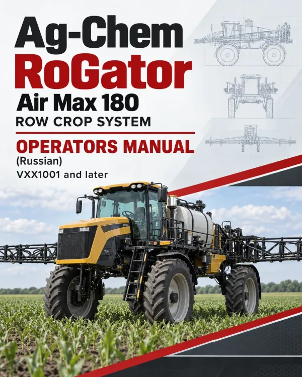 Ag-Chem RoGator Air Max 180 Row Crop System Operators Manual (Russian) VXX1001 and later Ag-Chem RoGator Air Max 180 Row Crop System Operators Manual (Russian) VXX1001 and later