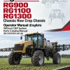 Ag-Chem RoGator RG900, RG1100, RG1300 Chassis Row Crop Chassis Opertor Manual (English) Without DEF System Parts Catalog Manual (SN CXXX1001 and Up)