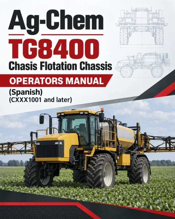 Ag-Chem TG8400 Chasis Flotation Chassis Operators Manual (Spanish) (CXXX1001 and later)