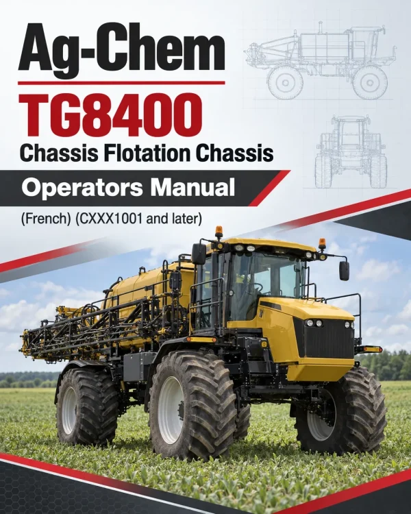 Ag-Chem TG8400 Chassis Flotation Chassis Operators Manual (French) (CXXX1001 and later)