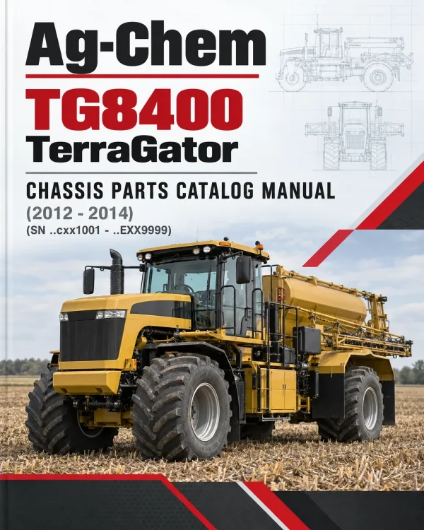 Ag-Chem TG8400 TerraGator Chassis Parts Catalog Manual (2012 - 2014) (SN ..cxx1001 - ..EXX9999)