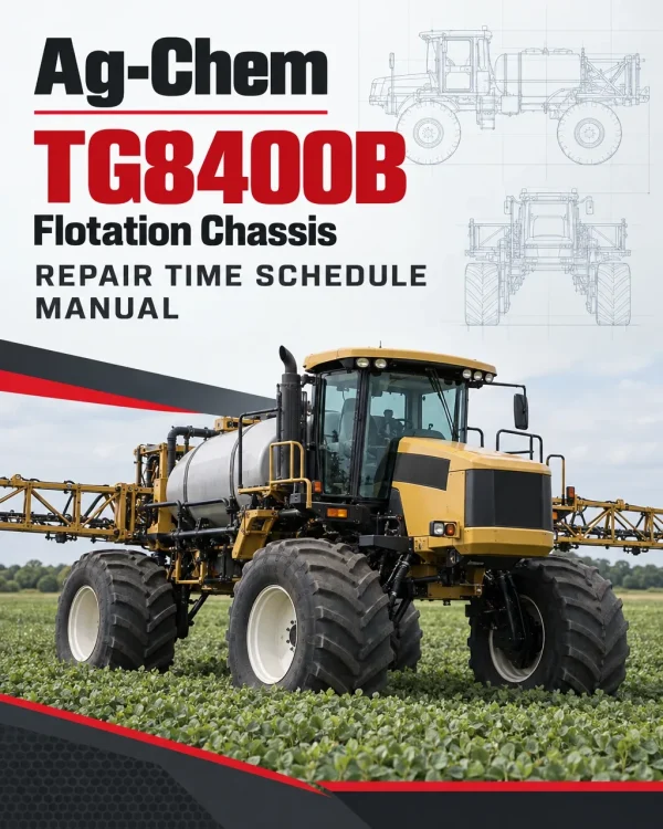 Ag-Chem TG8400B Flotation Chassis Repair Time Schedule Manual
