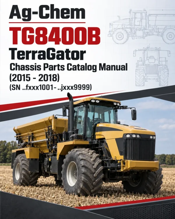 Ag-Chem TG8400B TerraGator Chassis Parts Catalog Manual (2015 - 2018) (SN ..fxxx1001-..jxxx9999)