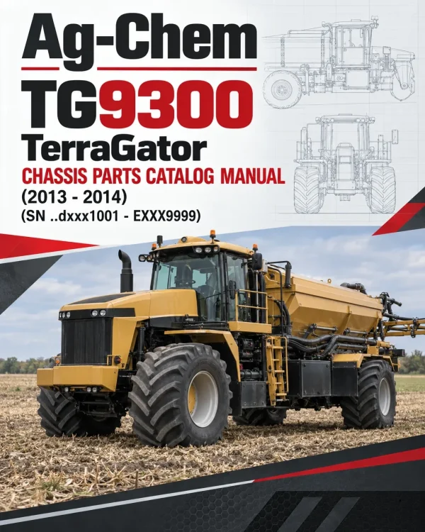 Ag-Chem TG9300 TerraGator Chassis Parts Catalog Manual (2013 - 2014) (SN ..dxxx1001 - EXXX9999) Ag-Chem TG9300 TerraGator Chassis Parts Catalog Manual (2013 - 2014) (SN ..dxxx1001 - EXXX9999)