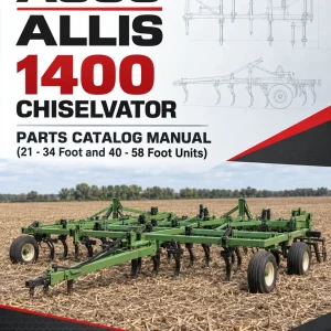 AGCO Allis 1400 Chiselvator Parts Catalog Manual (21 - 34 Foot and 40 - 58 Foot Units)