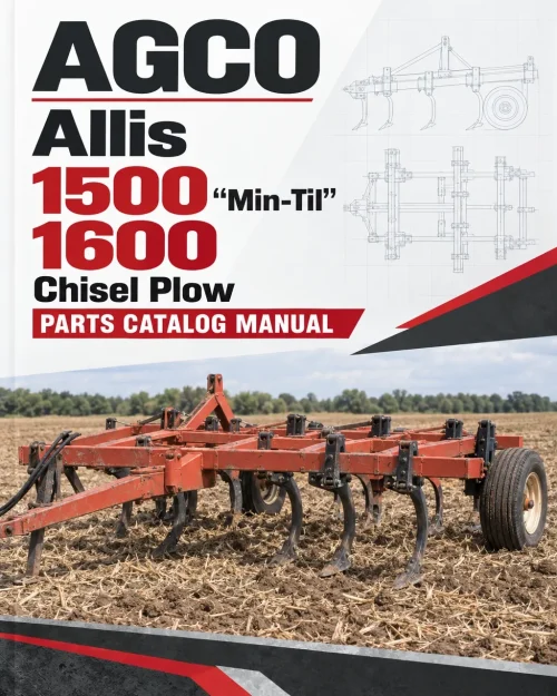 AGCO Allis 1500 "Min-Til", 1600 Chisel Plow Parts Catalog Manual AGCO Allis 1500 "Min-Til", 1600 Chisel Plow Parts Catalog Manual