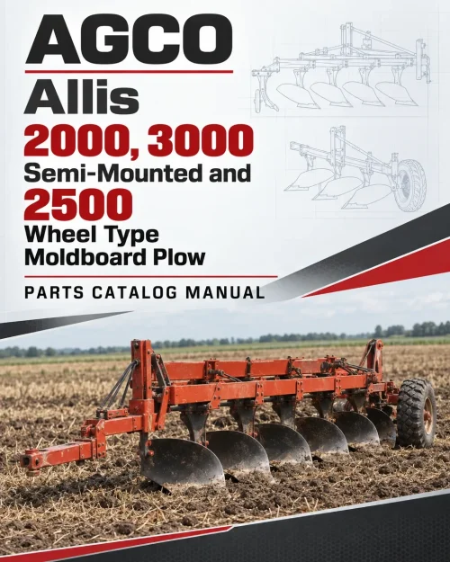 AGCO Allis 2000, 3000 Semi-Mounted and 2500 Wheel Type Moldboard Plow Parts Catalog Manual AGCO Allis 2000, 3000 Semi-Mounted and 2500 Wheel Type Moldboard Plow Parts Catalog Manual