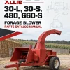 AGCO Allis 30-L, 30-S, 480, 660-S Forage Blower Parts Catalog Manual AGCO Allis 30-L, 30-S, 480, 660-S Forage Blower Parts Catalog Manual