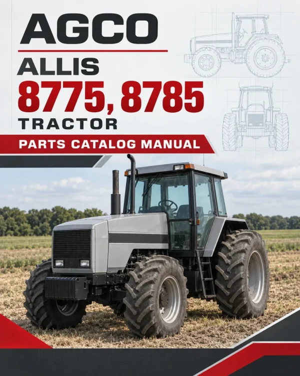 AGCO Allis 8775, 8785 Tractor Parts Catalog Manual (SN J117019 and Up)