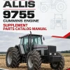AGCO Allis 9755 Cummins Engine Supplement Parts Catalog Manual