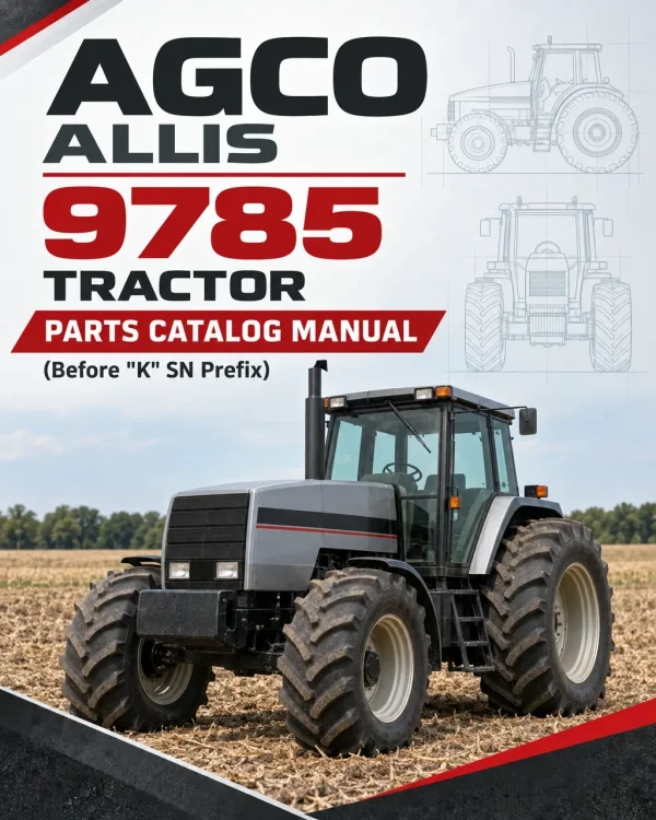 AGCO Allis 9785 Tractor Parts Catalog Manual (Before "K" SN Prefix) AGCO Allis 9785 Tractor Parts Catalog Manual (Before "K" SN Prefix)