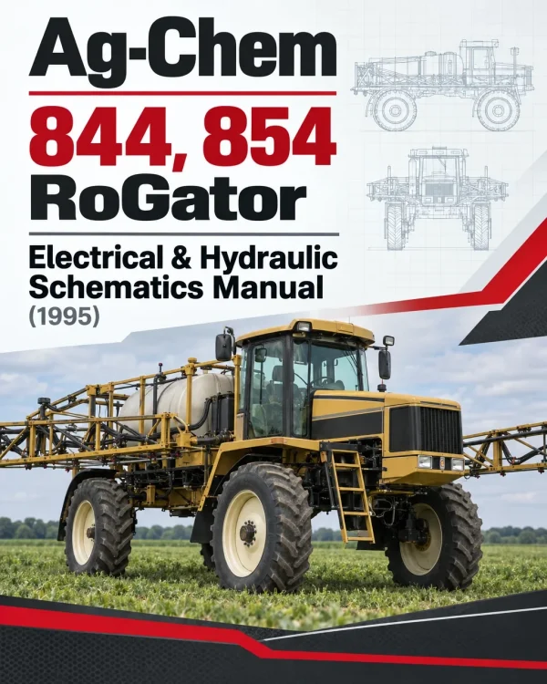 Ag-Chem 844, 854 RoGator Electrical & Hydraulic Schematics Manual (1995)